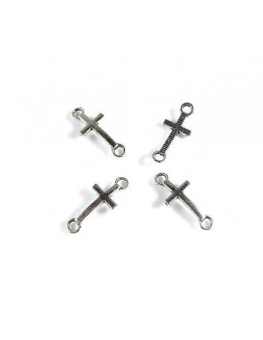 3xLink argintiu antichizat cruciulita...