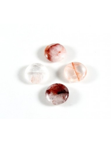 Banut cuart rutilat 15mm (4buc)