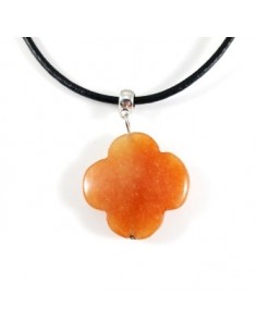 Pandantiv agata floare 37x25mm