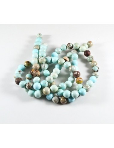 6 Margele jad sferic amazonite...