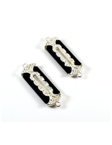 Link acrilic negru/argintiu...