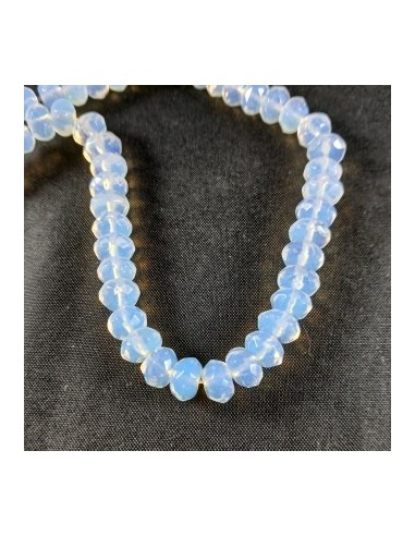 10 Rondele fatetate opalit 8x5mm