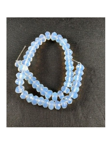 10 Rondele fatetate opalit 8x5mm