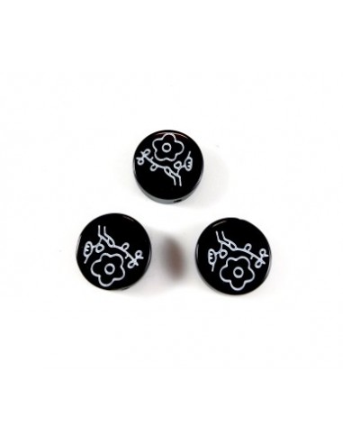 Banut onix pictat 12x4 mm