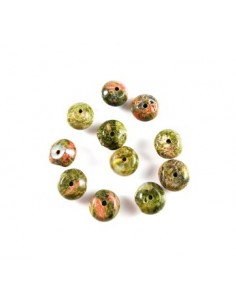 10 Rondele unakit 8x4mm