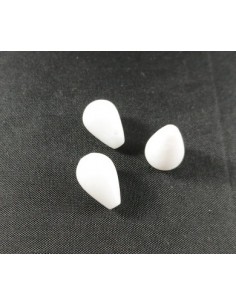 Brioleta jad alb 14x10mm