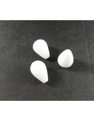 Brioleta jad alb 14x10mm