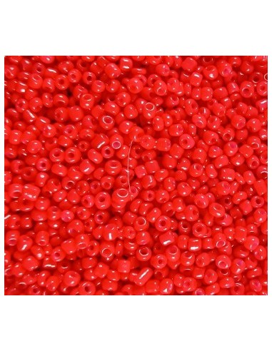 Margele de nisip rosu opac 2 mm (20g)