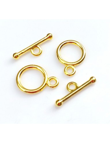 Inchizatoare aurie rotunda 10x14mm