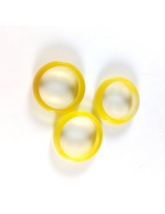 Inel circular agata galbena...