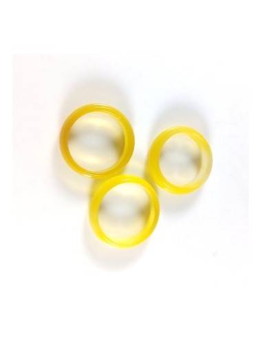 Inel circular agata galbena 18mm