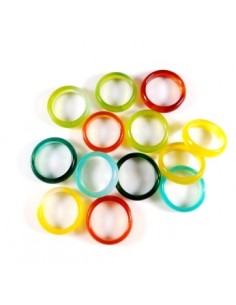 Inel circular agata rosie 18mm 2