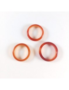 Inel circular agata rosie 18mm