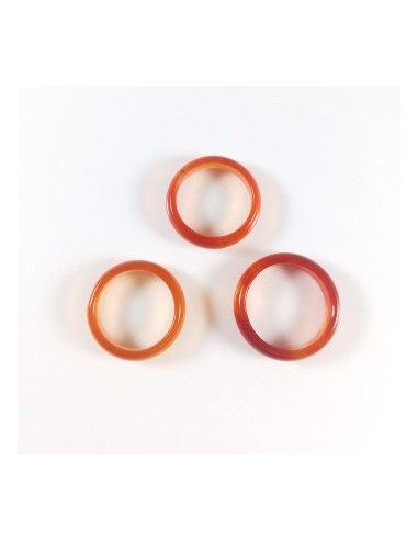 Inel circular agata rosie 18mm