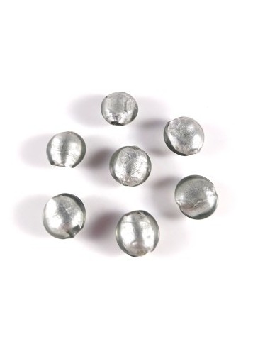 Margele sticla lampwork argintii...