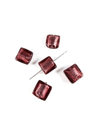 Margele sticla lampwork patrate...