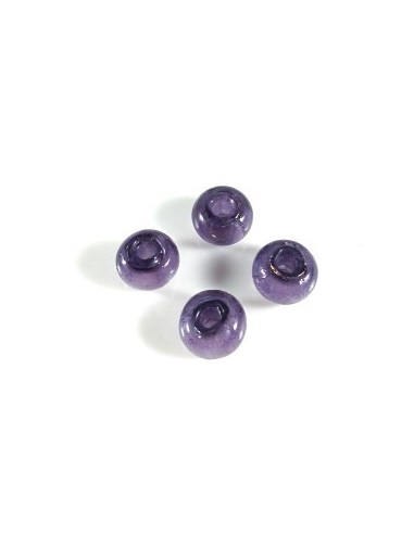 Rondele sticla lampwork ametist...