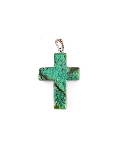 Pandantiv cruciulita ruby zoisite...