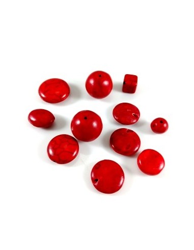 Mix margele coral diferite forme(11buc)