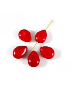 Coral rosu picatura 14x10mm