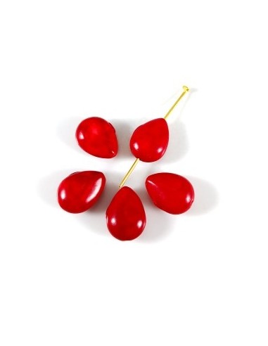 Coral rosu picatura 14x10mm