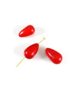 Coral rosu lacrima 16x10mm