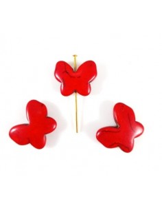 Howlit rosu fluture 20x17mm