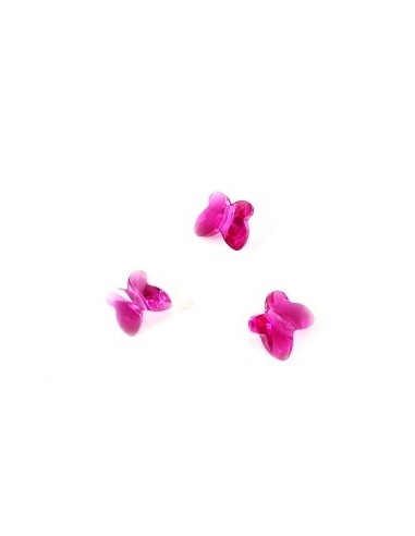 3 Distantiere fluture cristal fuchsia...