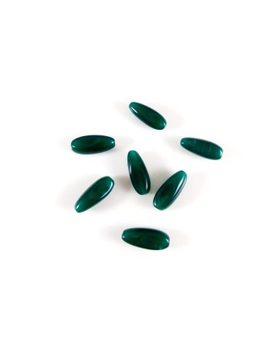 Jad verde inchis 15x6mm