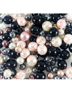 Mix perle sticla 4-8mm - 50buc