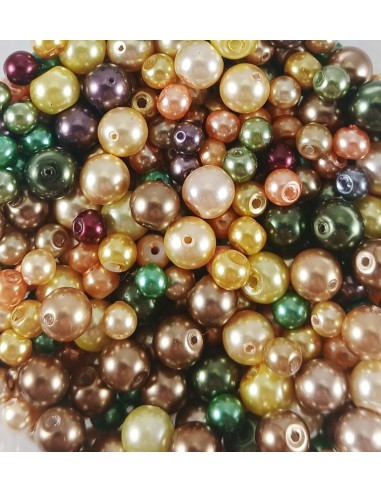 Mix perle sticla multicolore 4-6mm -...