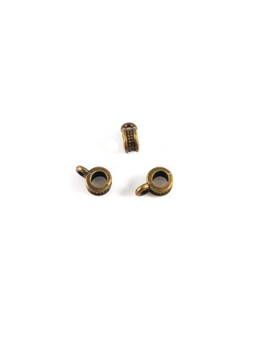 2 Agatatori pandantiv bronz 8x5x3mm