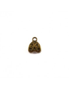 Agatatoare bronz inima 12x9mm 2