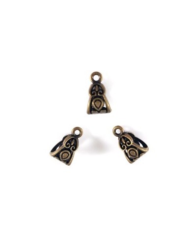 Agatatoare pandantiv bronz 12x8mm