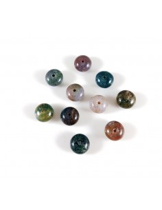 10 Rondele agate indiene 8x5mm