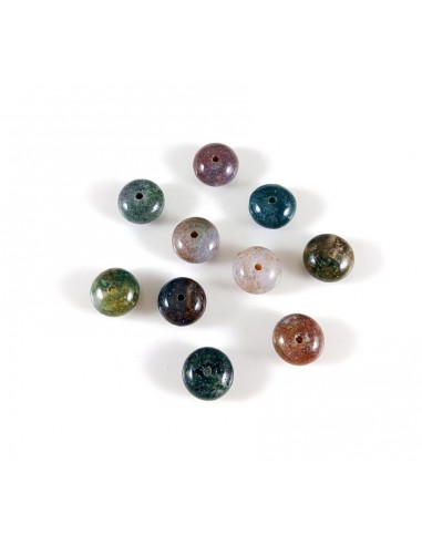 10 Rondele agate indiene 8x5mm