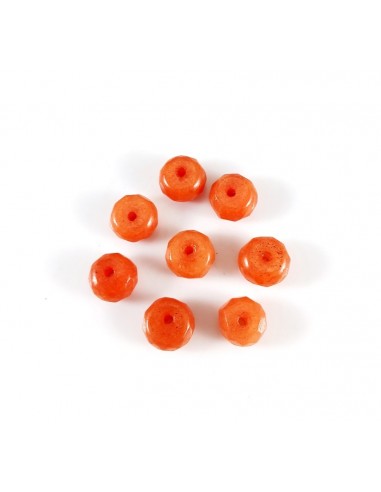 Rondele jad caramel 8x5mm (8buc)
