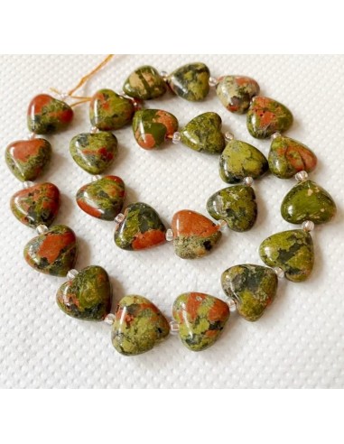 4 Unakite inima 15 mm