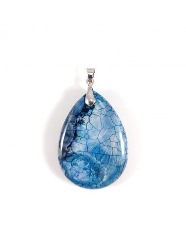 Pandantiv agata bleu 45x30mm