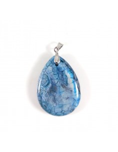 Pandantiv agata bleu 45x30mm 2