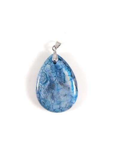 Pandantiv agata bleu 45x30mm