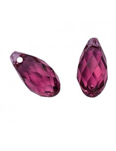 Brioleta fatetata cristal mov ametist 6 x 11 mm