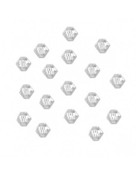 Margele cristal biconic transparent 6 mm