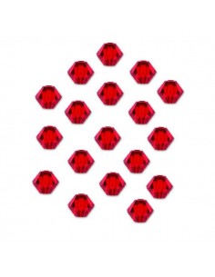 Margele cristal biconic rosu siam 6 mm