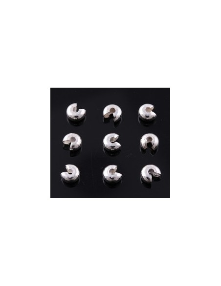 20 Cover crimp placat cu argint 3 mm