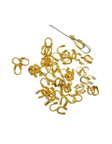 Aparatoare sarma placata cu aur 5 x 4 mm﻿﻿﻿