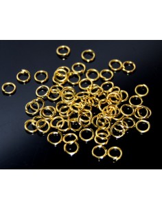 100 Zale deschise 5 mm aurii