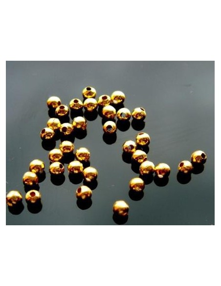 10 Crimpuri rotunde  2.5 placate cu aur