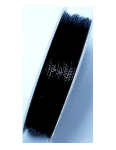 Sarma de otel acoperita cu nylon 0,38 mm - culoare neagra (3 m)
