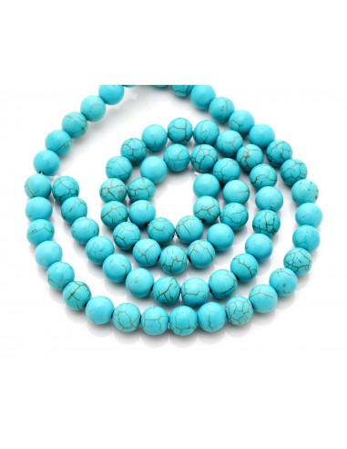 Sfere howlit turcoaz 12 mm